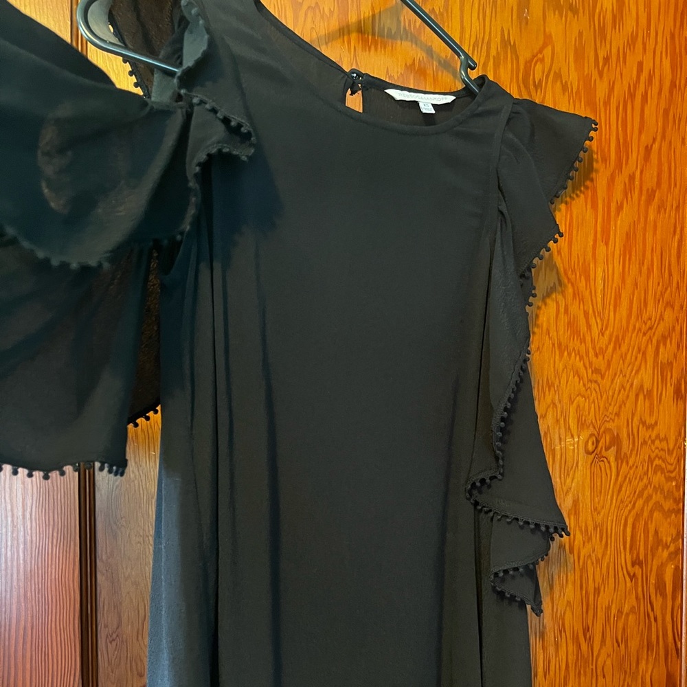 Rebecca Minkoff Cold-Shoulder Monsoon Top - Black - Xs View 2